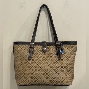 Dooney and Bourke Signature Beige Tote Bag